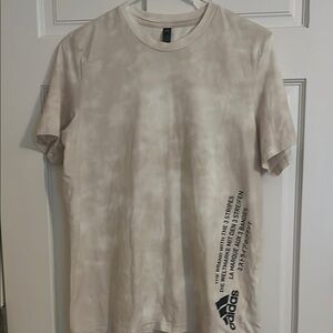 Adidas Men's Cream Graphic T-Shirt